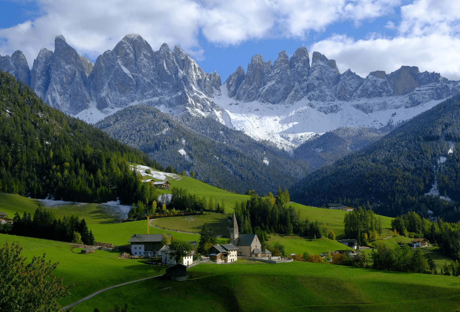 Uitzicht over de Dolomieten