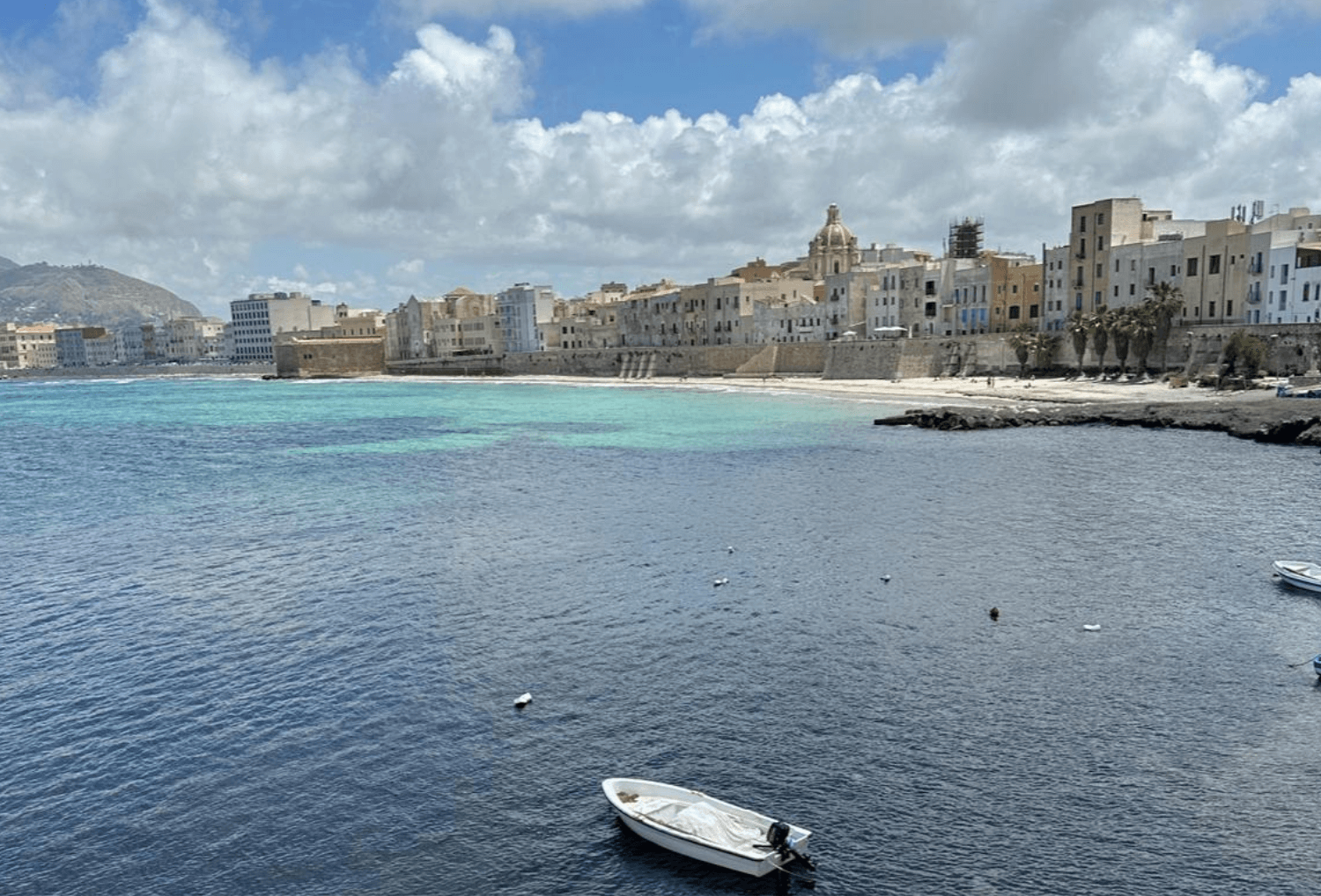 Trapani strand in Sicilie