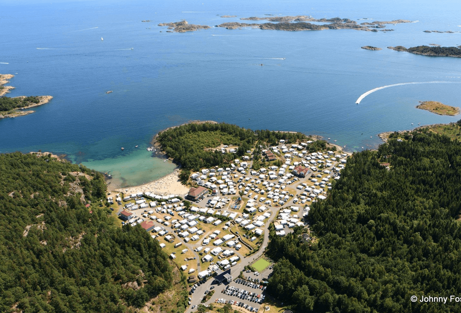 Camping in Noorwegen Moysand