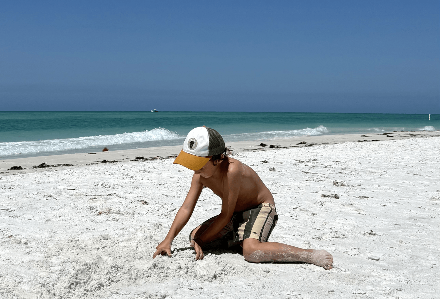 Spelen op het strand van Longboat Key