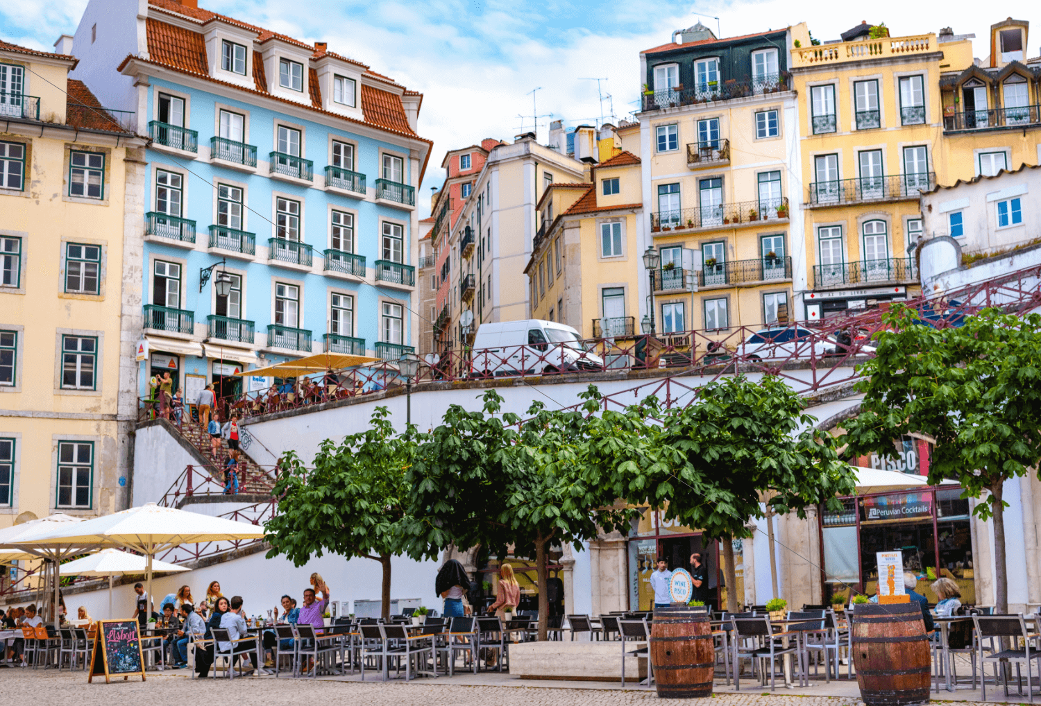 Lissabon met kinderen uitzicht