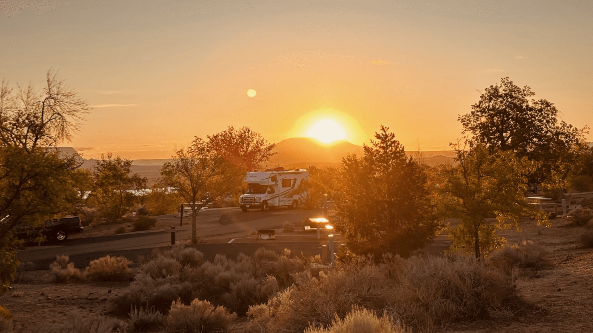 Zonsondergang rondreis West-Amerika met kinderen