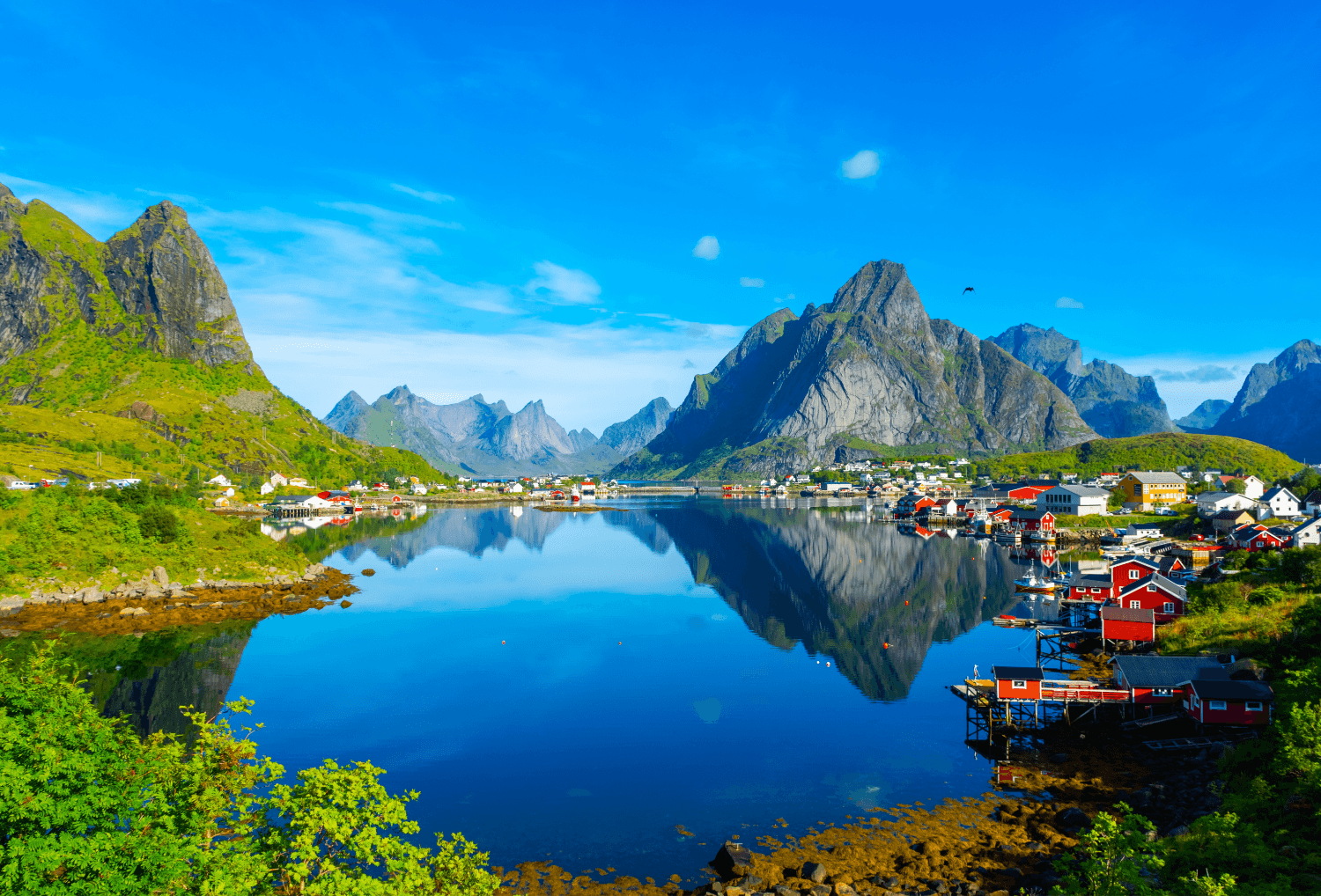 Uitzicht over de lofoten