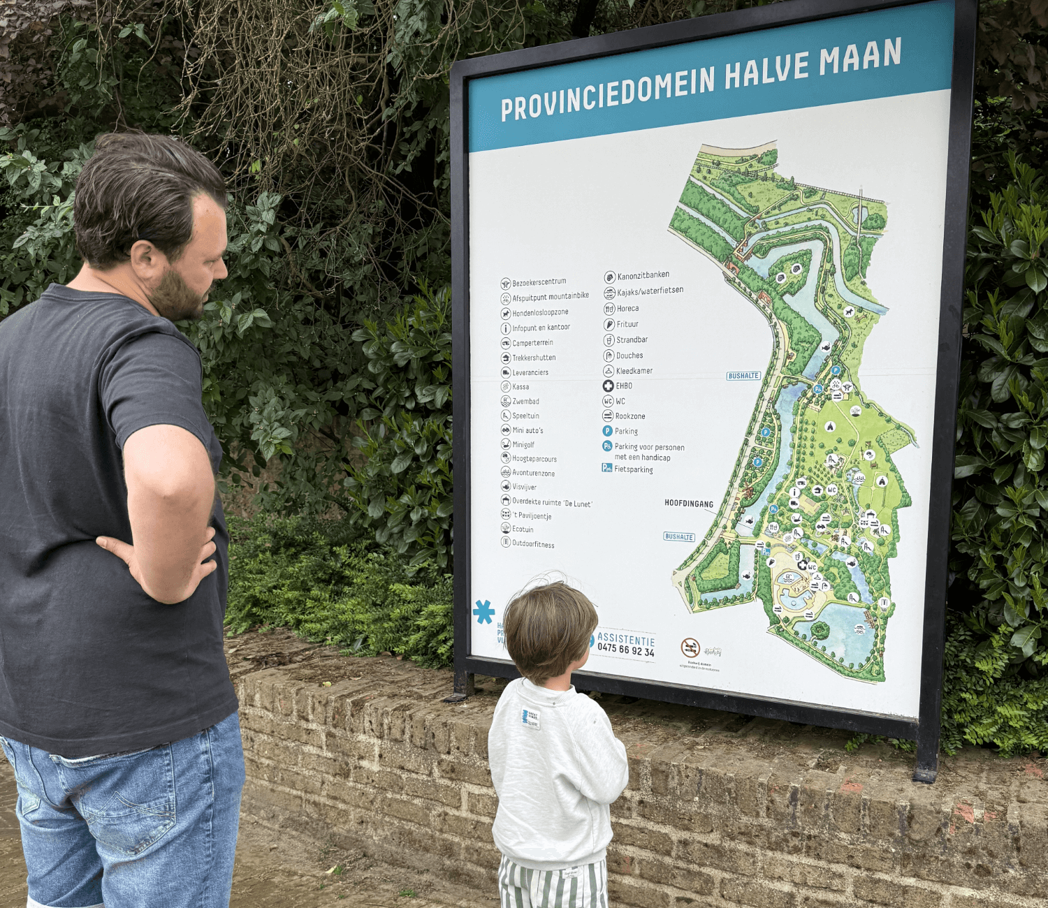 Provinciedomein Halve Maan plattegrond