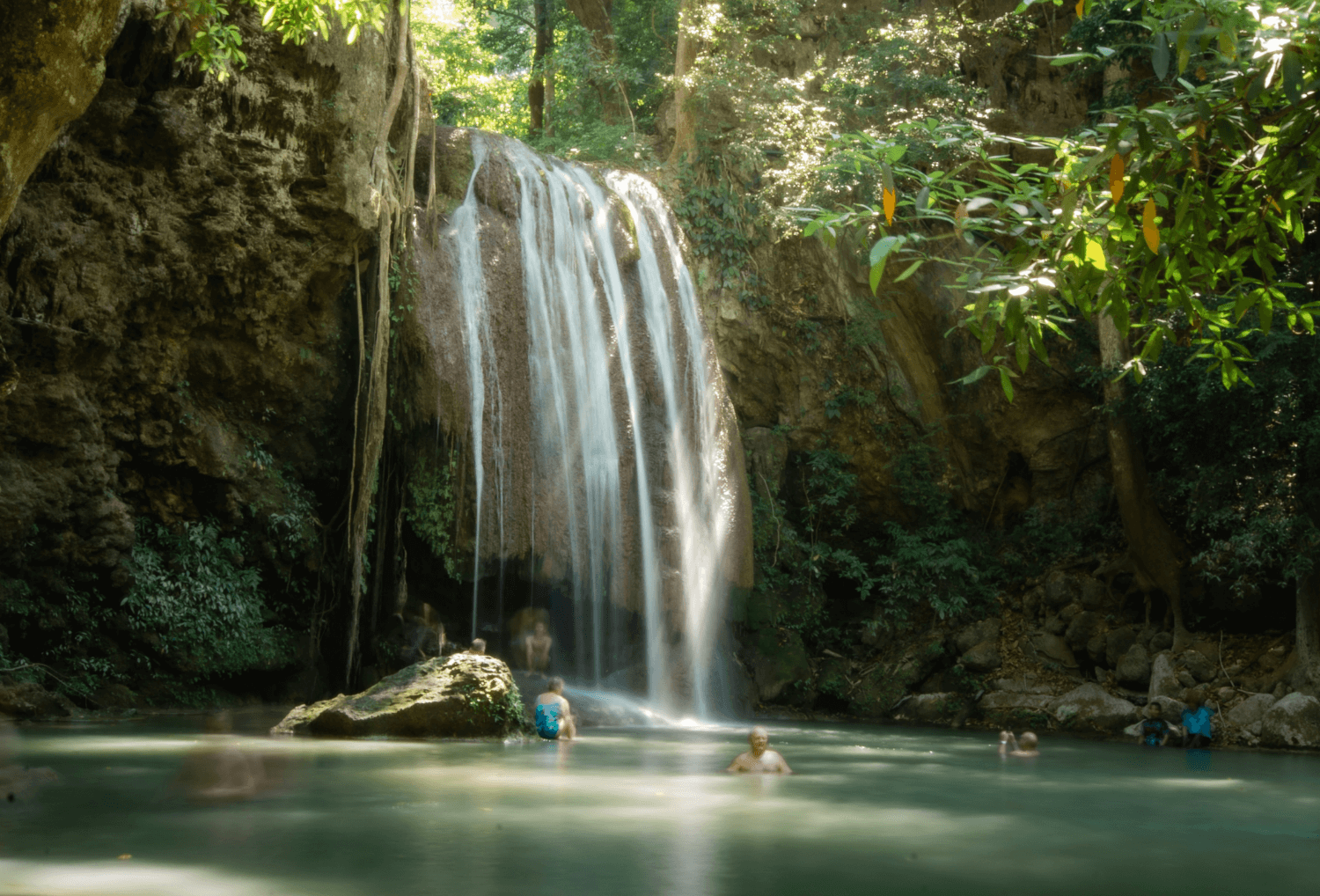 Familiereis Thailand Kanchanaburi waterval