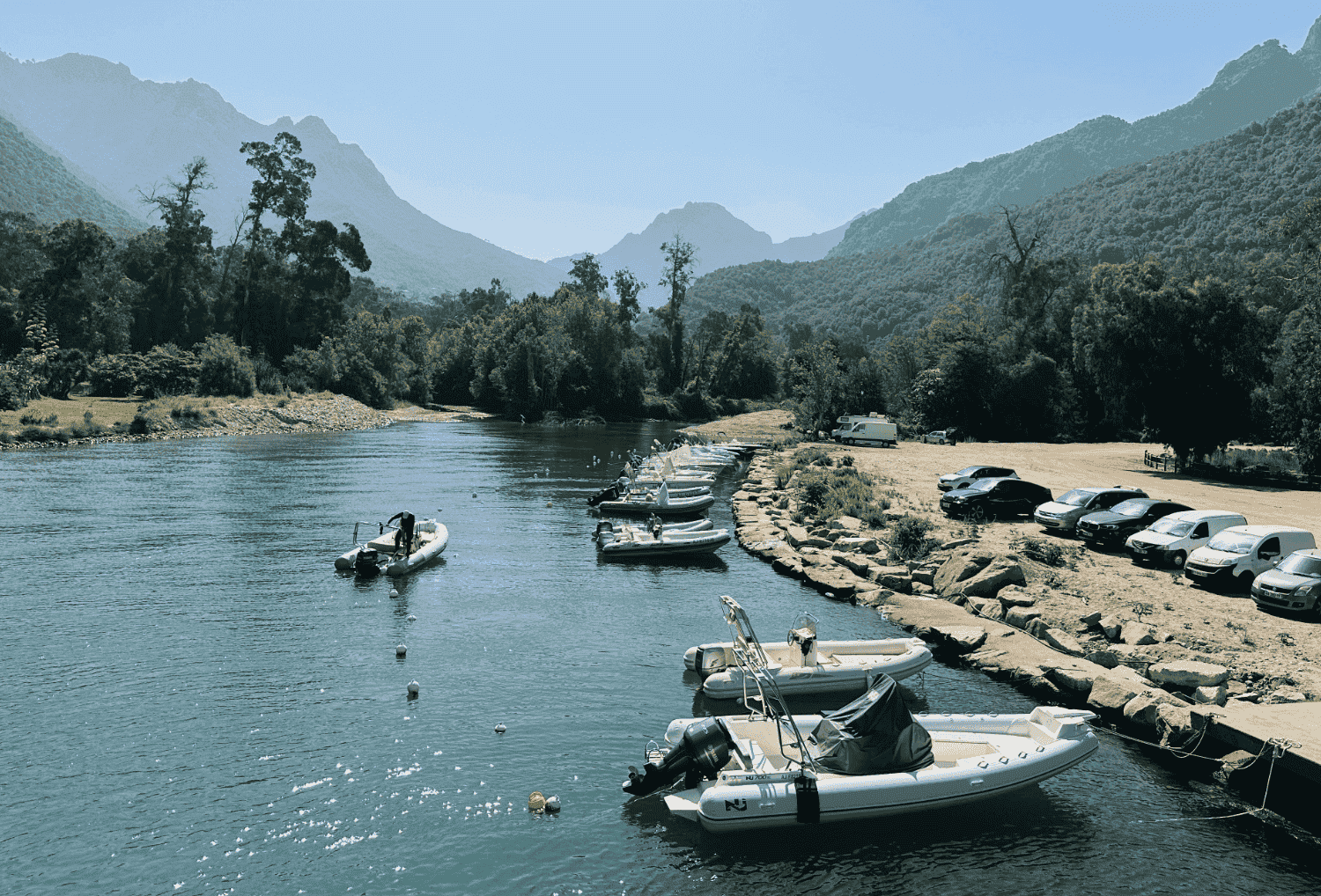 uitzicht haven in Corsica 