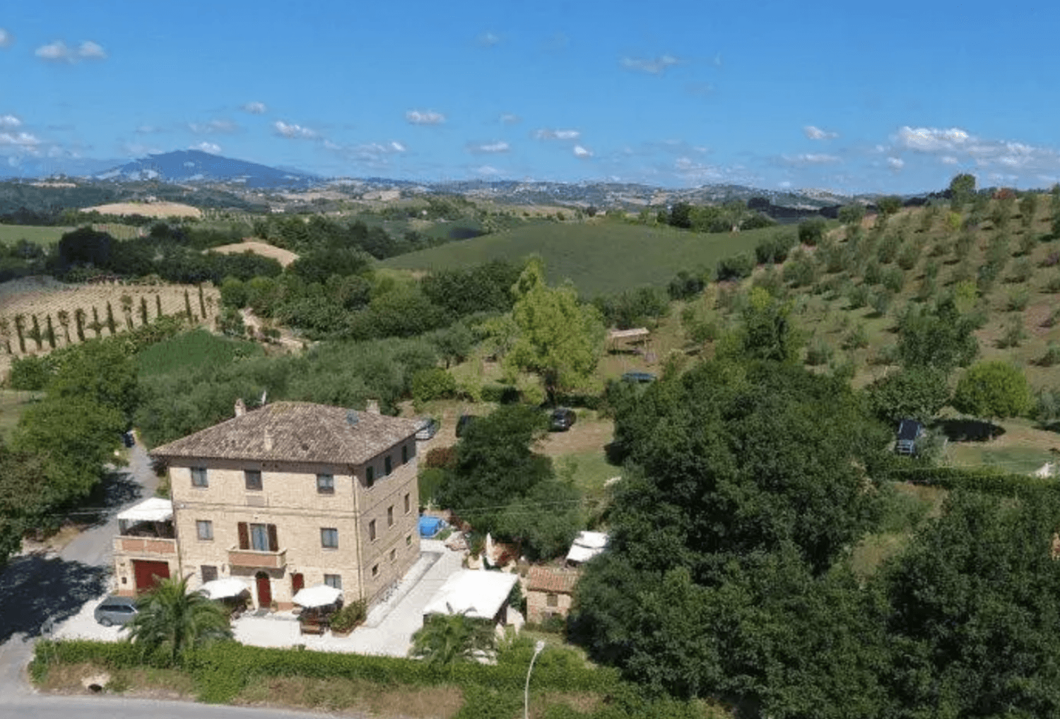 Uitzicht over Villa Bussola