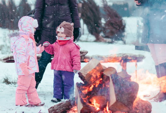 Met-kinderen-naar-Lapland-vuur