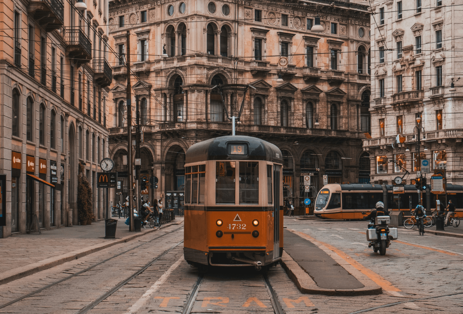 Met de tram door Milaan