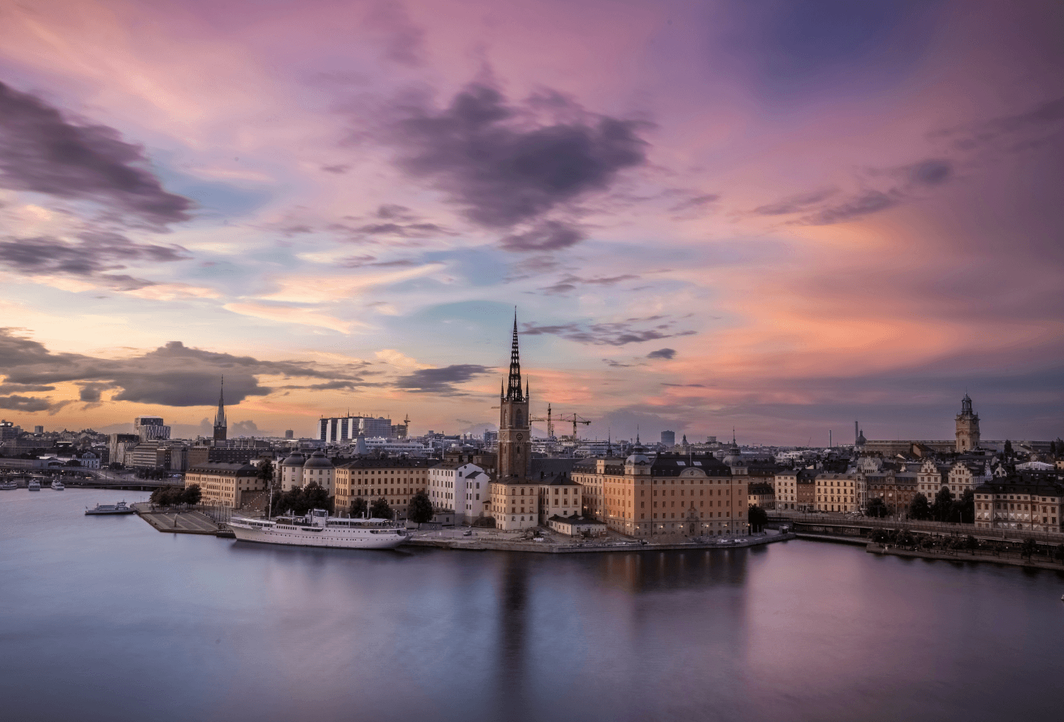 zonsondergang Stockholm
