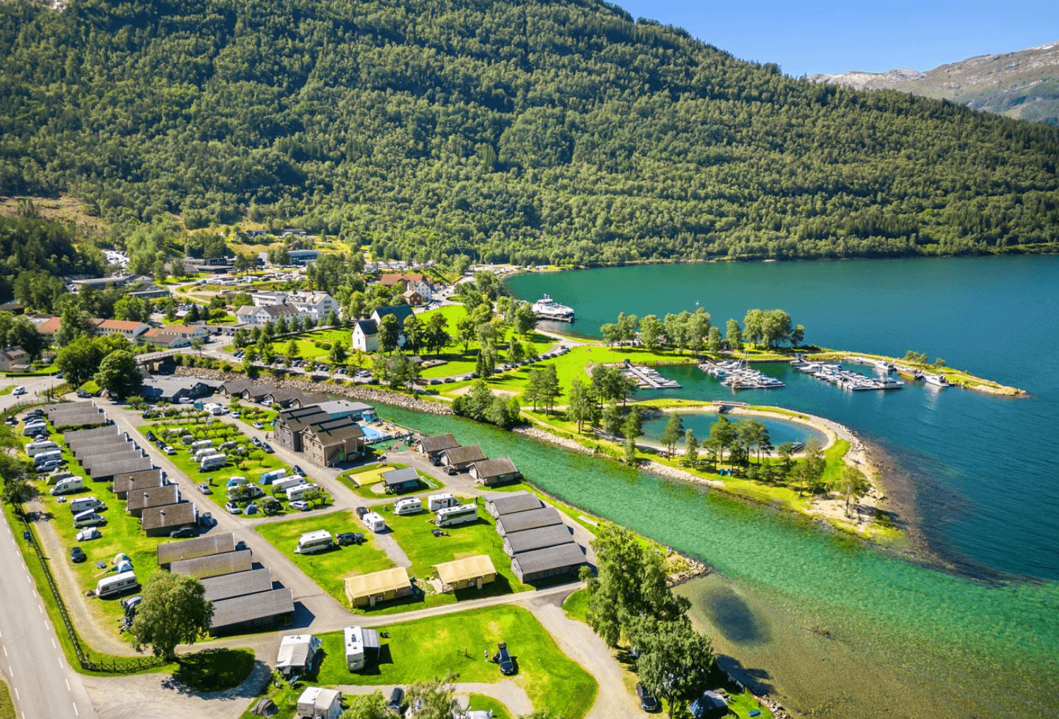 Noorwegen Hardangertun Camping