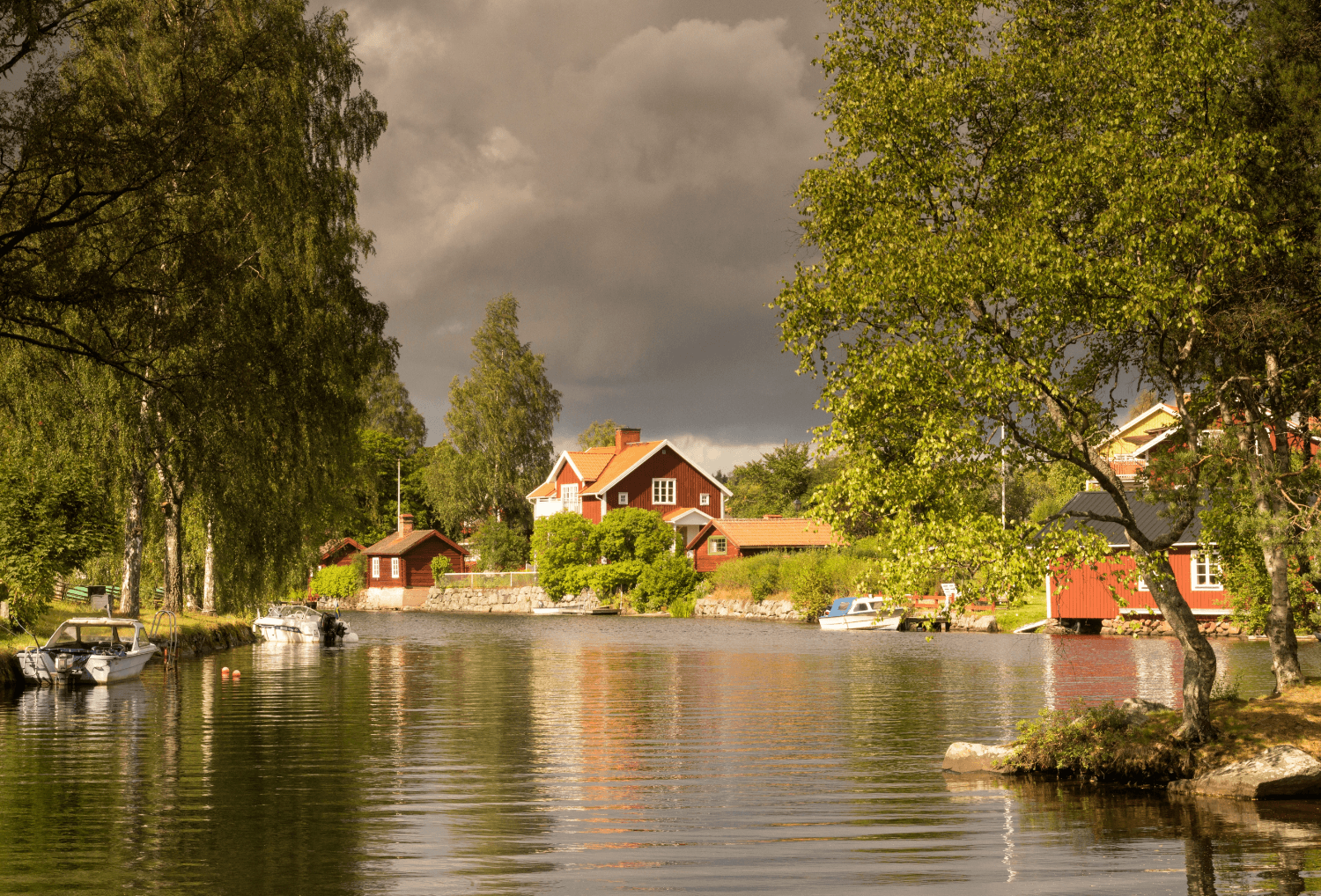 uitzicht over Dalarna