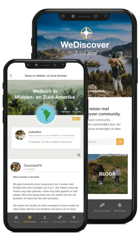 mockup WeDiscover app